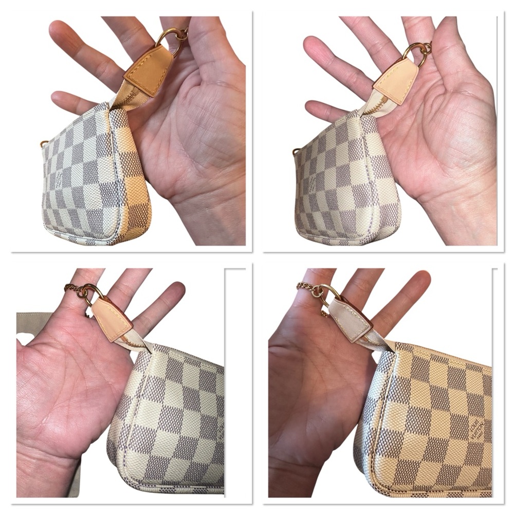 NWT ✨Louis Vuitton Damier Azur Mini Pochette - Picture 9 of 16